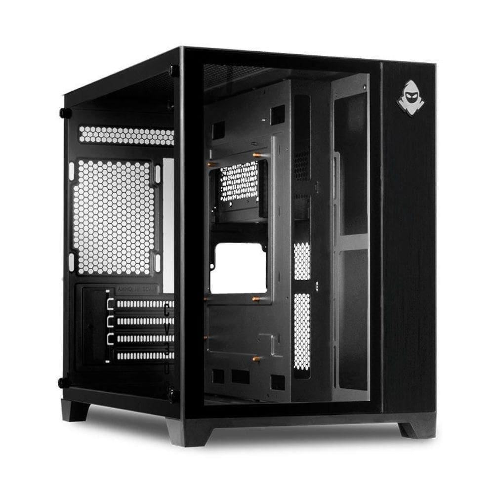 Gabinete Gamer Mancer Cv300 Mid-Tower Lateral De Vidro Preto