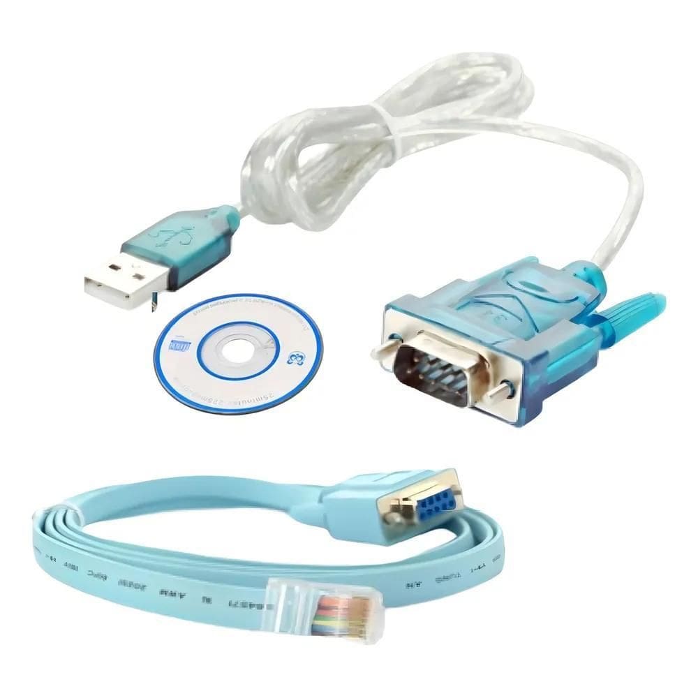 2X Kit Cabo Console Db9 X Rj45 + Cabo Serial Rs232 Db9 X Usb