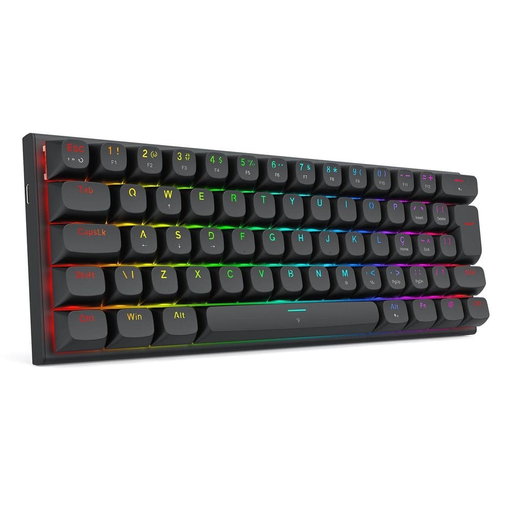Teclado Magnético Redragon Fidd Rgb Preto 8K Switch Pink