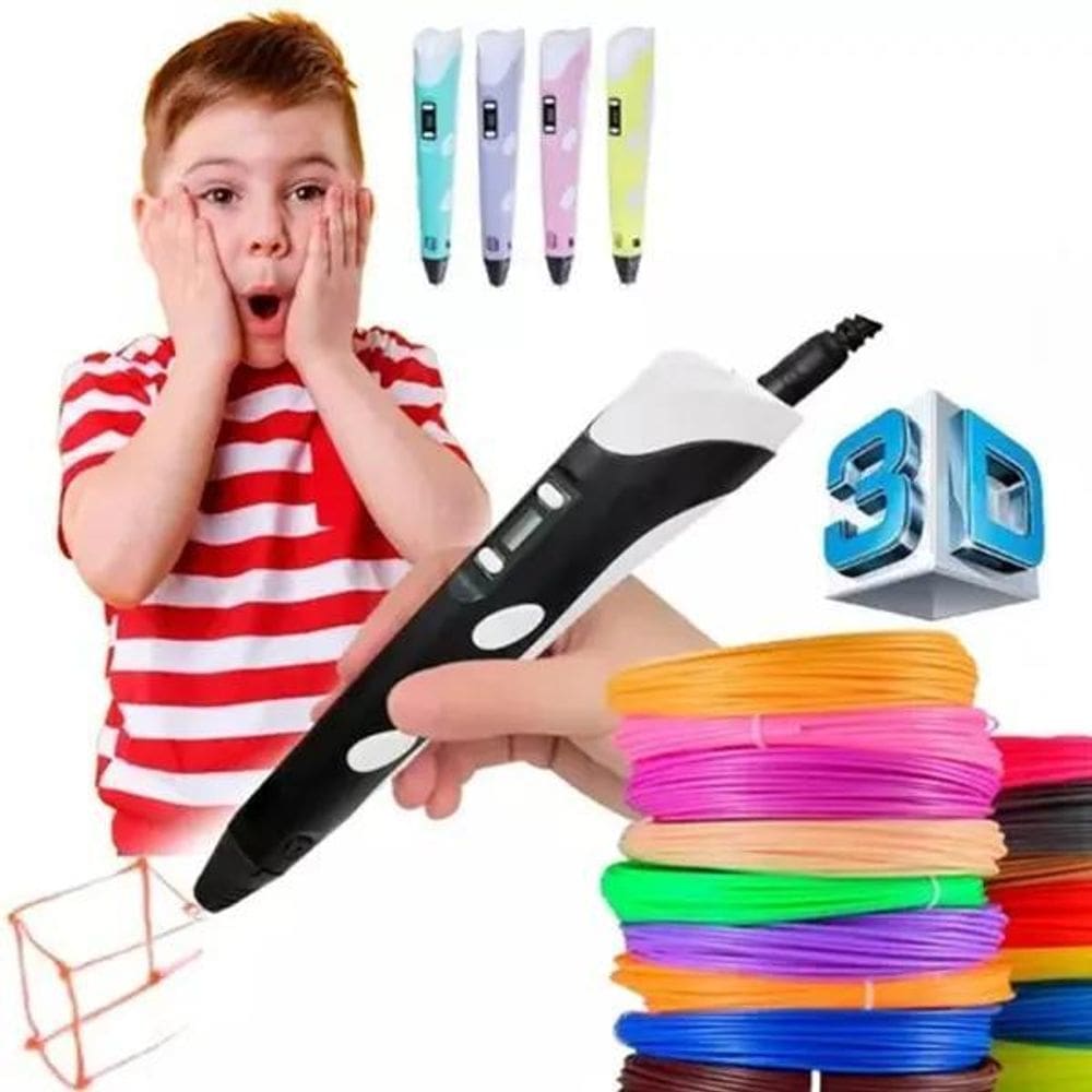 Super Caneta 3D Impressora Lacrado Refil +