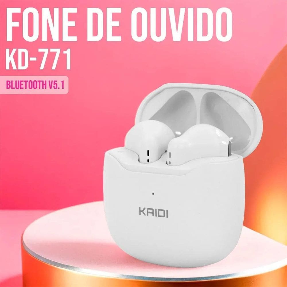 Fone De Ouvido Kaidi 771 Bluetooth 5.1 Kd-771 Tws Touch