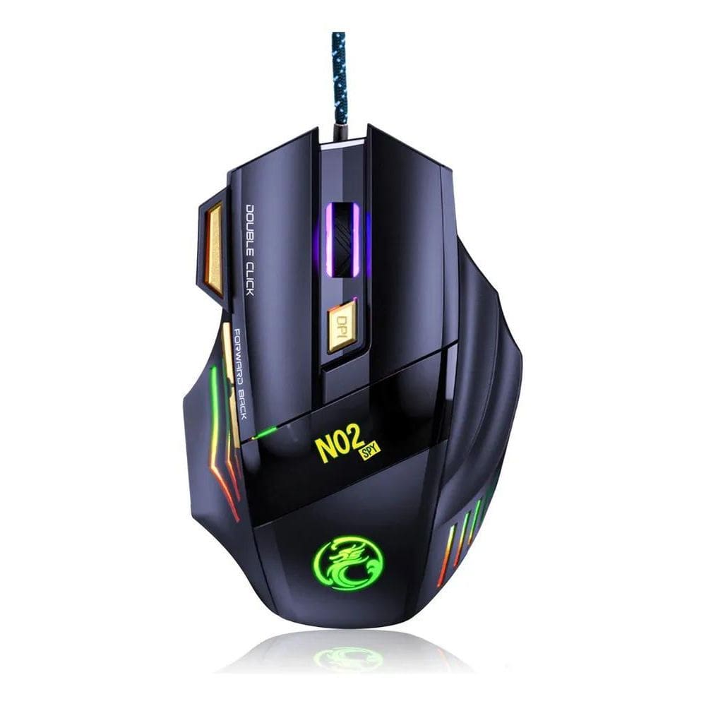 2X Mouse Gamer Para Jogo 3.200 Dpi Óptico Com Led Rgb Usb No