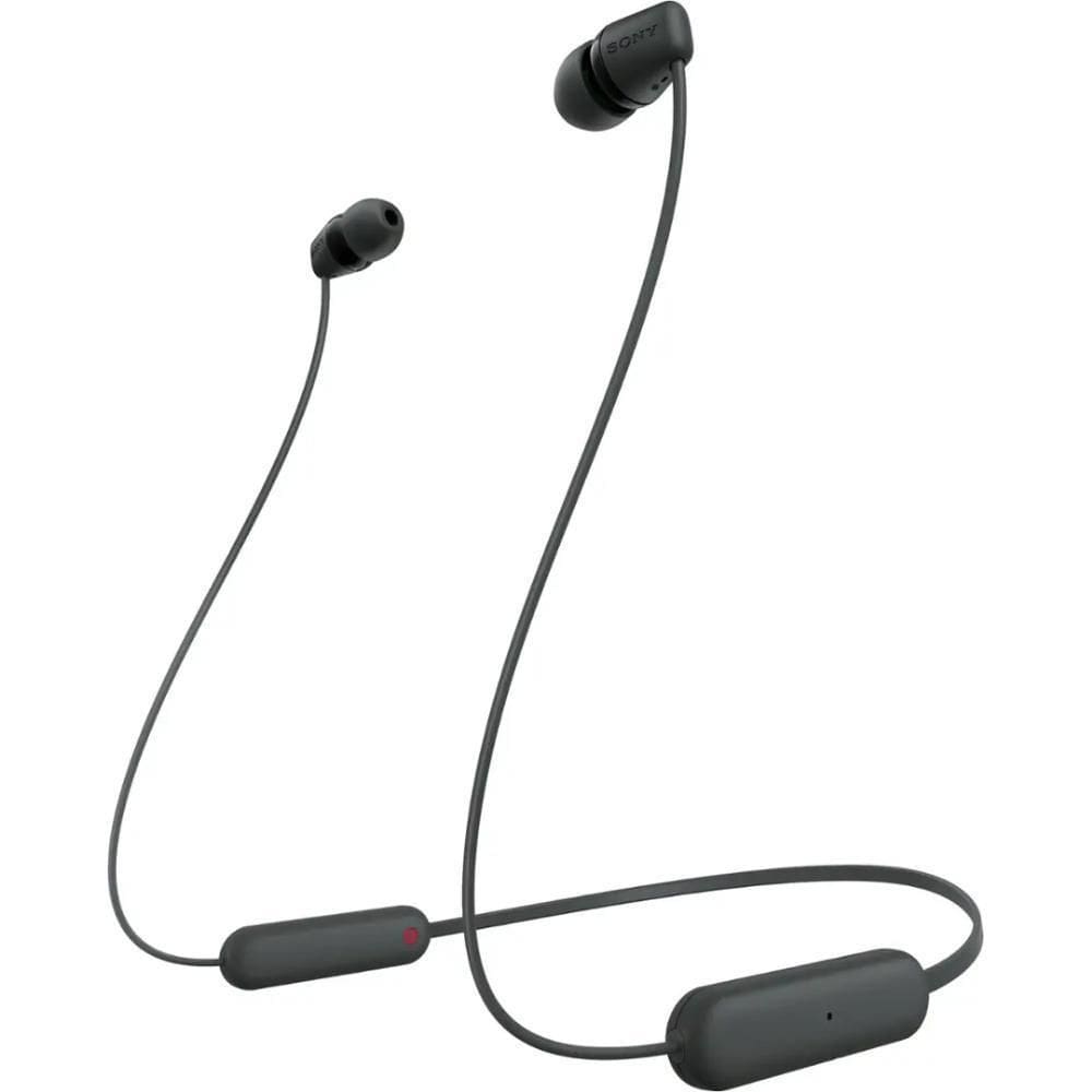 Fone De Ouvido Sony Wi-C100 Wireless In-Ear Neckband Preto