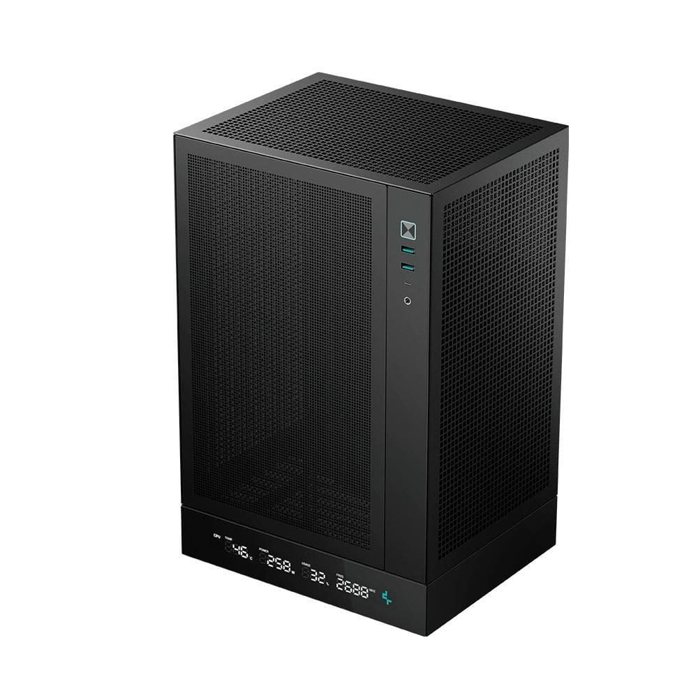 Gabinete Deepcool Mini Itx Ch170 Digital Mesh Vertical Preto