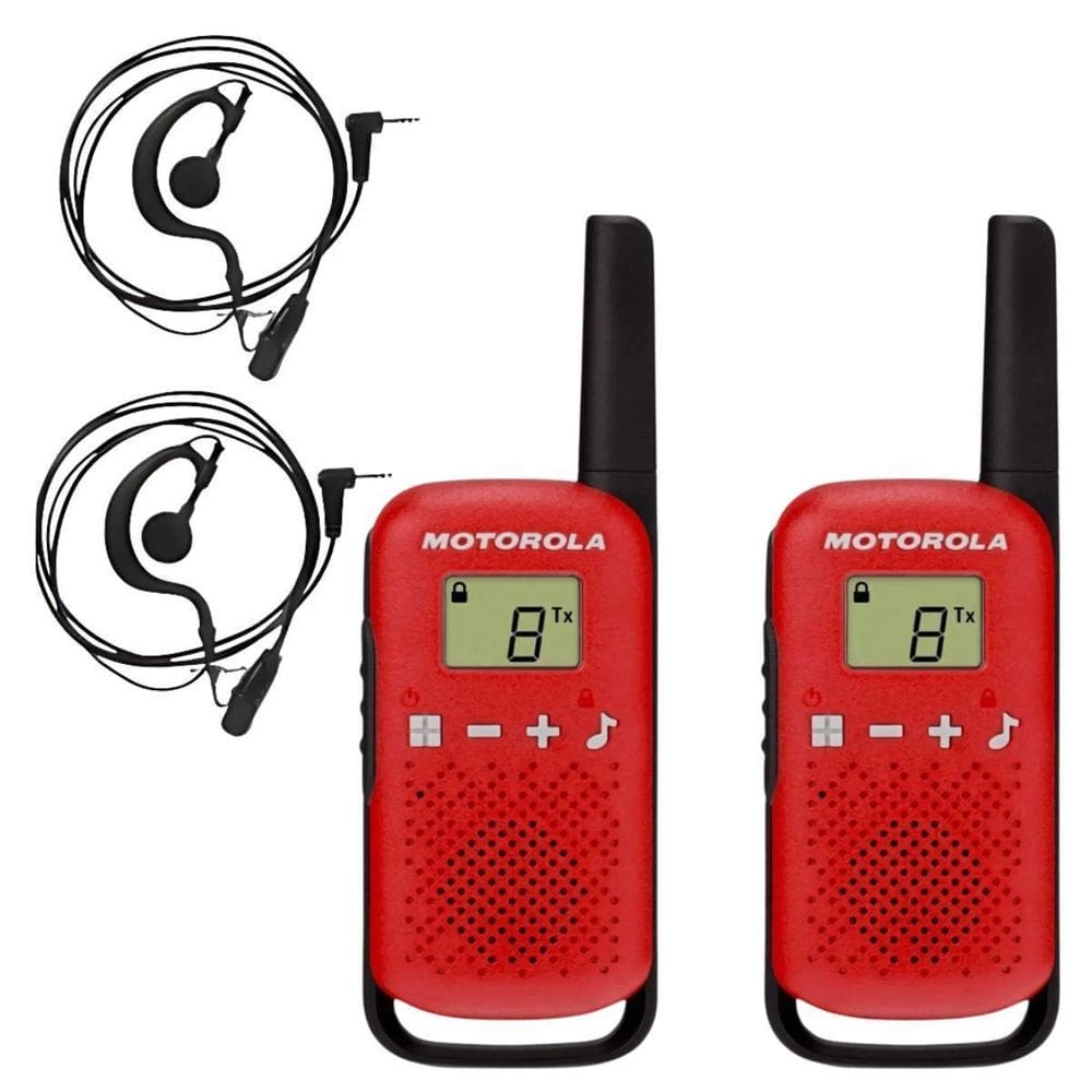 Rádio Comunicador Motorola T110Br Com Fones De Ouvido