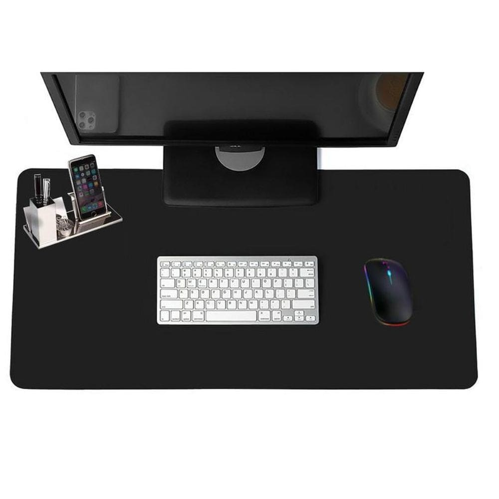 Deskpad Couro Gamer Escritório Mesa Decoração 140X30