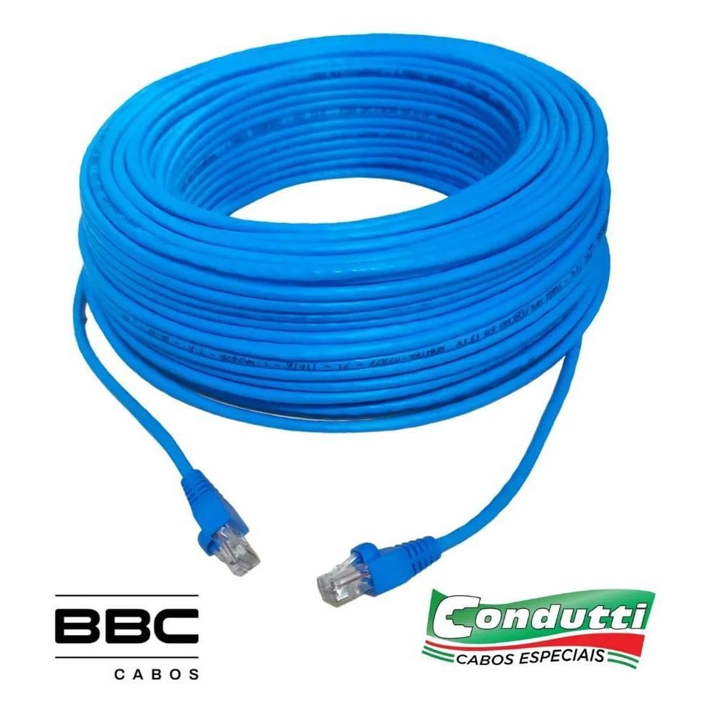 Cabo De Rede Azul 50 Metros Montado