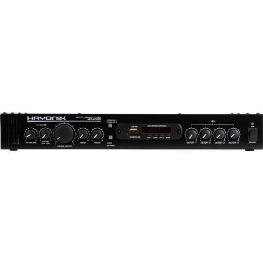 Amplificador Hayonik Ms4000 400W Rms Multisetores