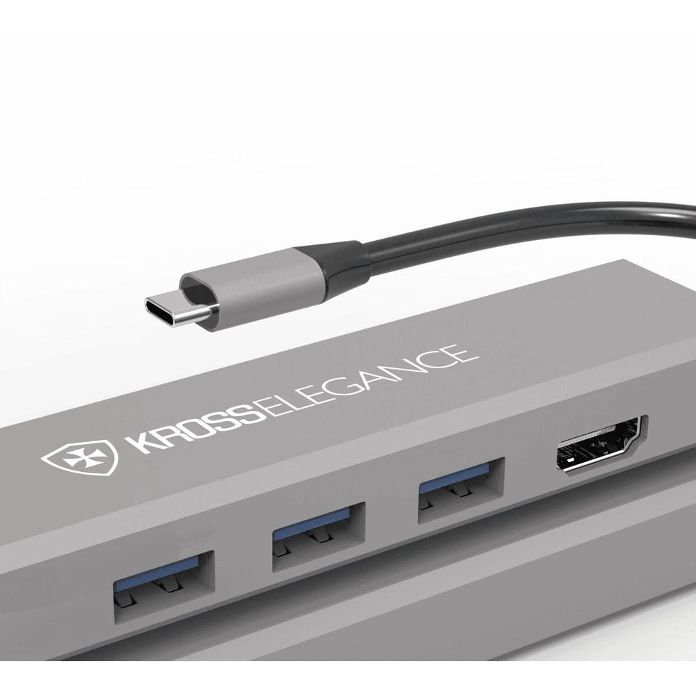 Adaptador Tipo C Para 3X Usb 3.0 Hdmi Rj45 Pen Drive Kross