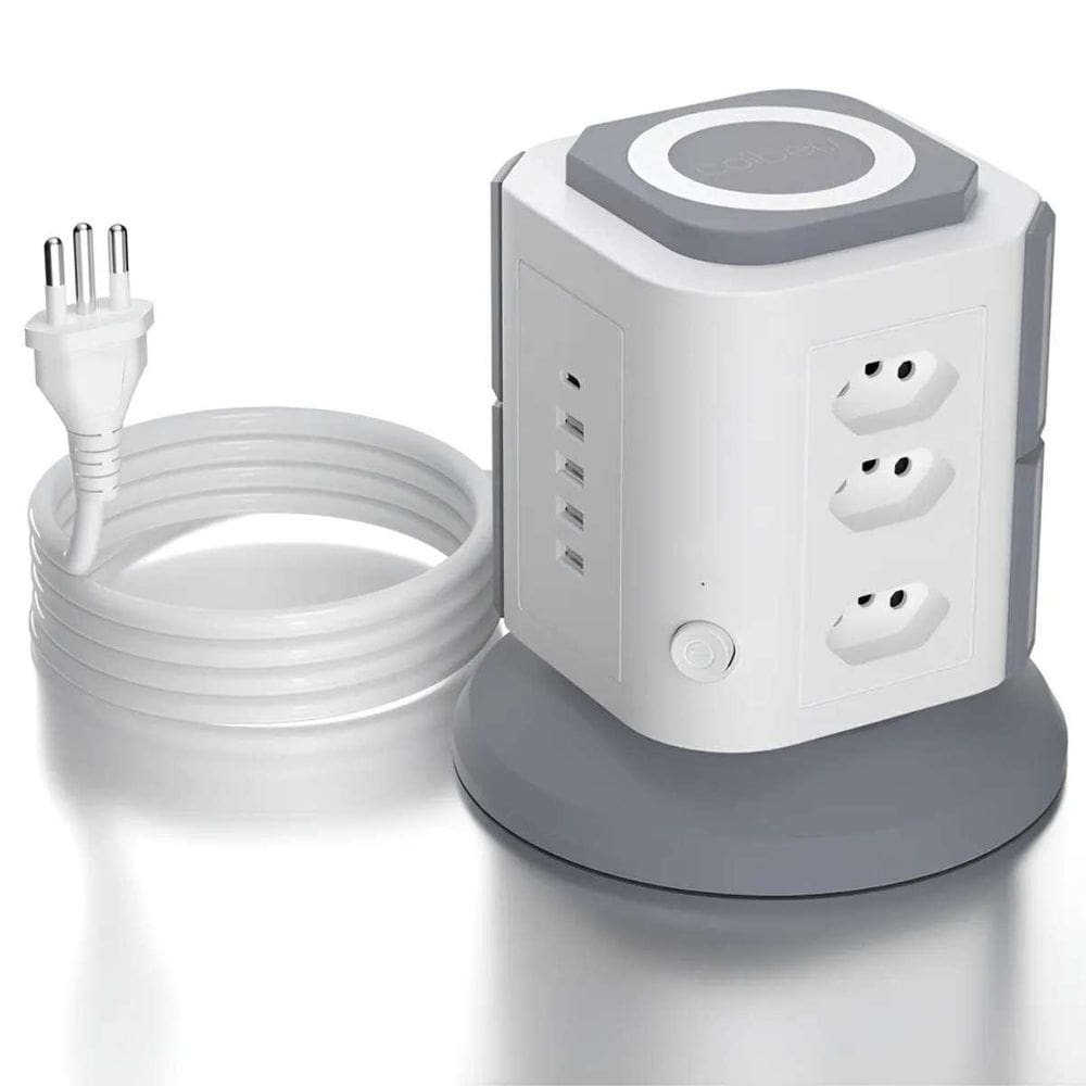 Extensão Elétrica Torre Com 4 Tomadas E Usb