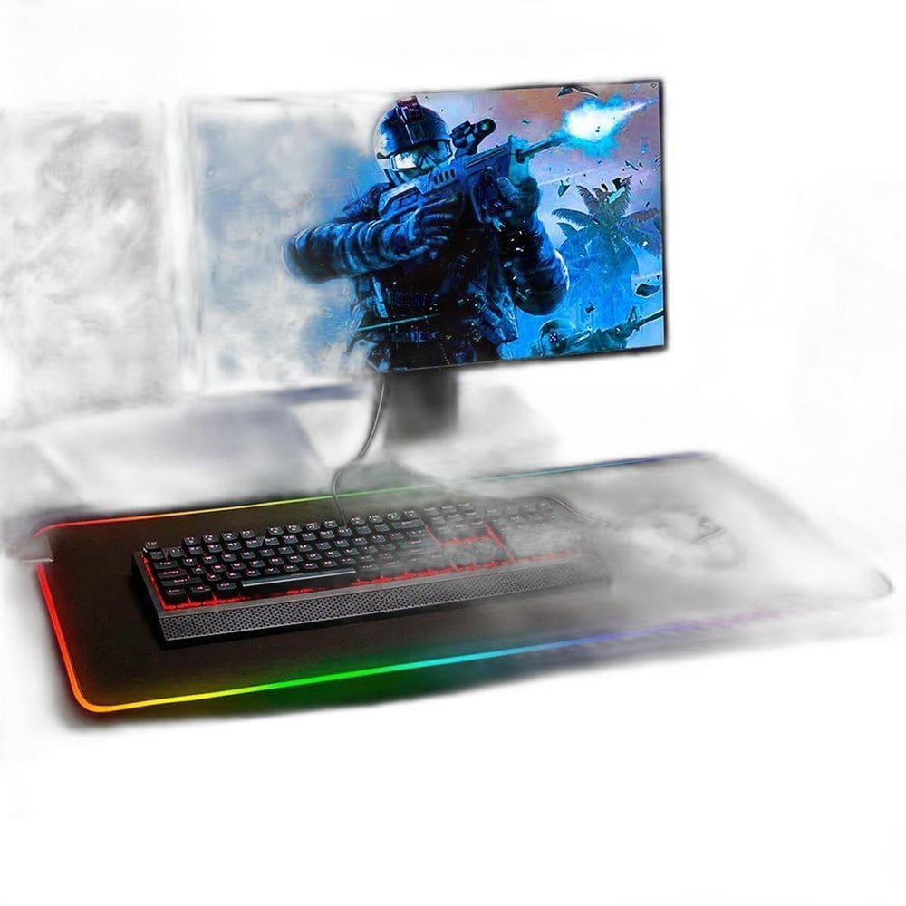 Mousepad Gamer Grande 80X30Cm Rgb 7 Cores