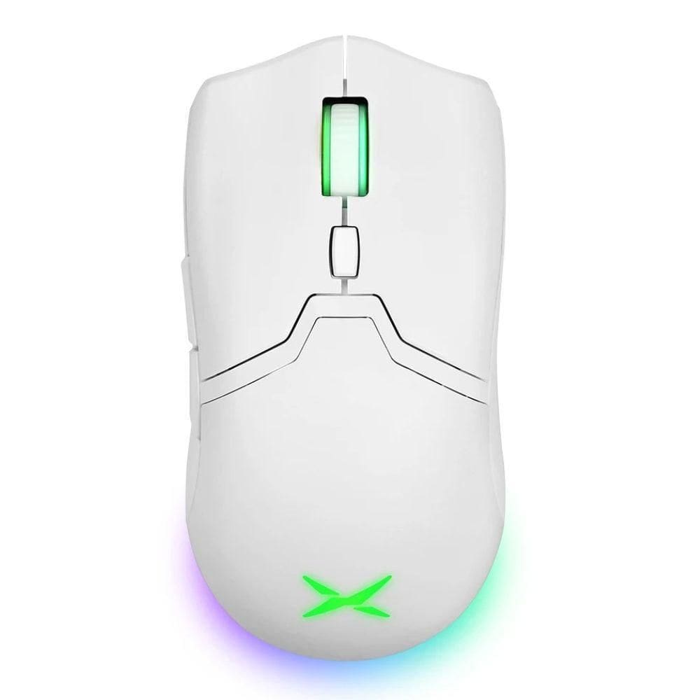 Mouse Gamer Sem Fio Delux M800Rgb Paw3395 26000Dpi Branco