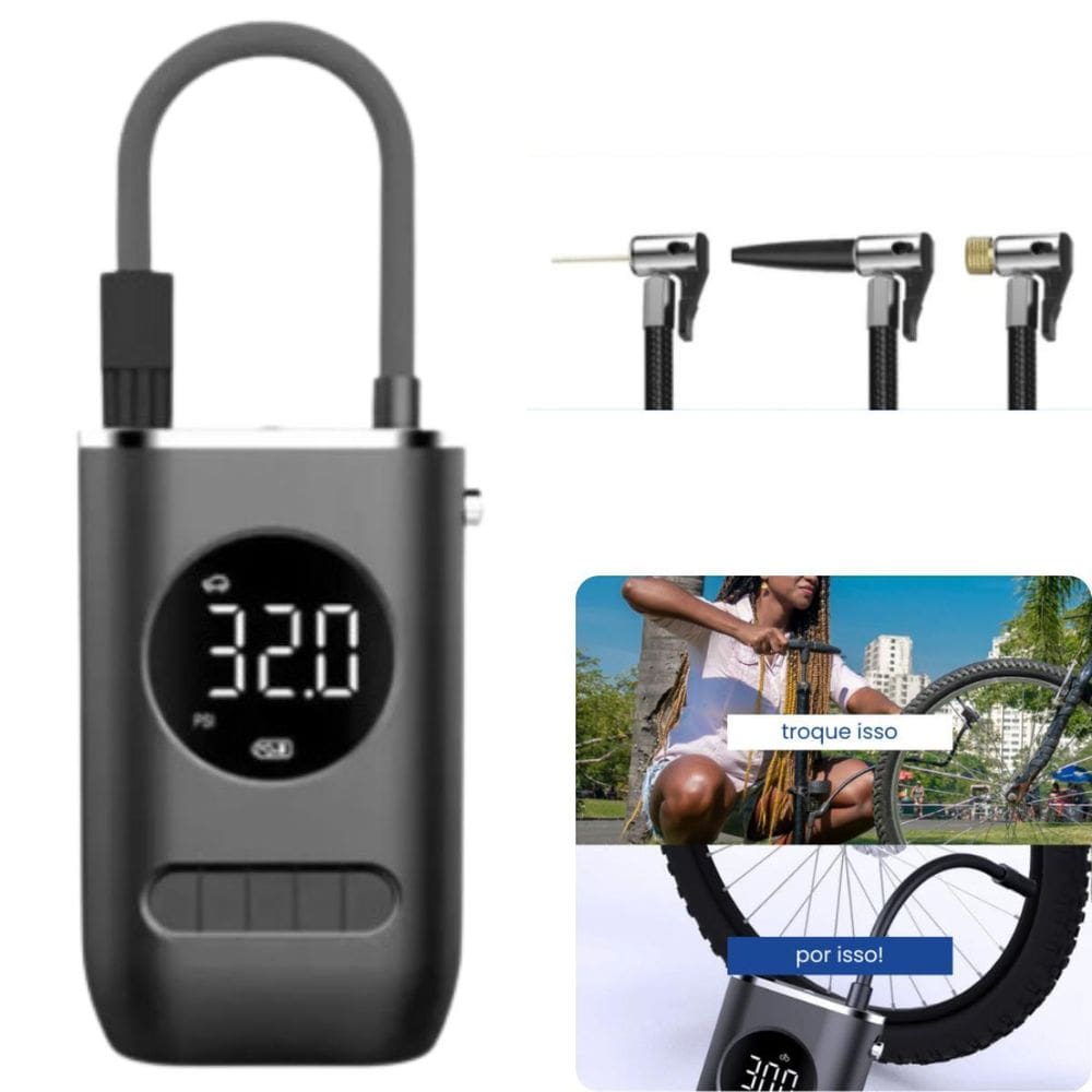 Compressor De Ar Recarregável Portátil E Potente