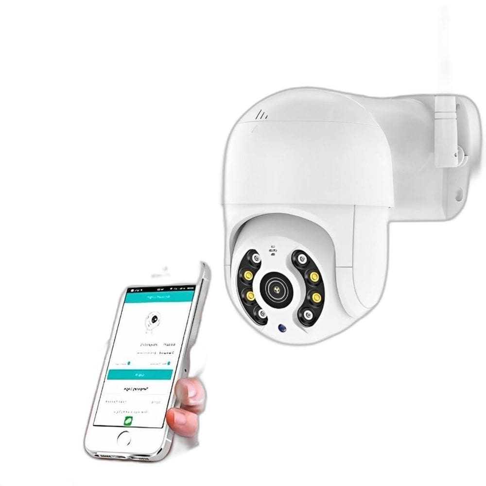 Câmera 360 Wifi Hd Prova Dágua Branca