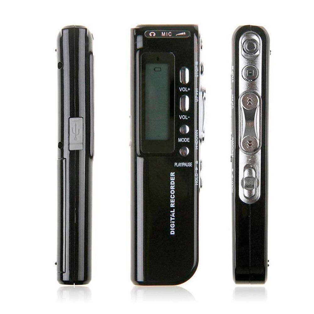 Mini Gravador Voz Digital 8Gb Grava Áudio Alta Qualidade