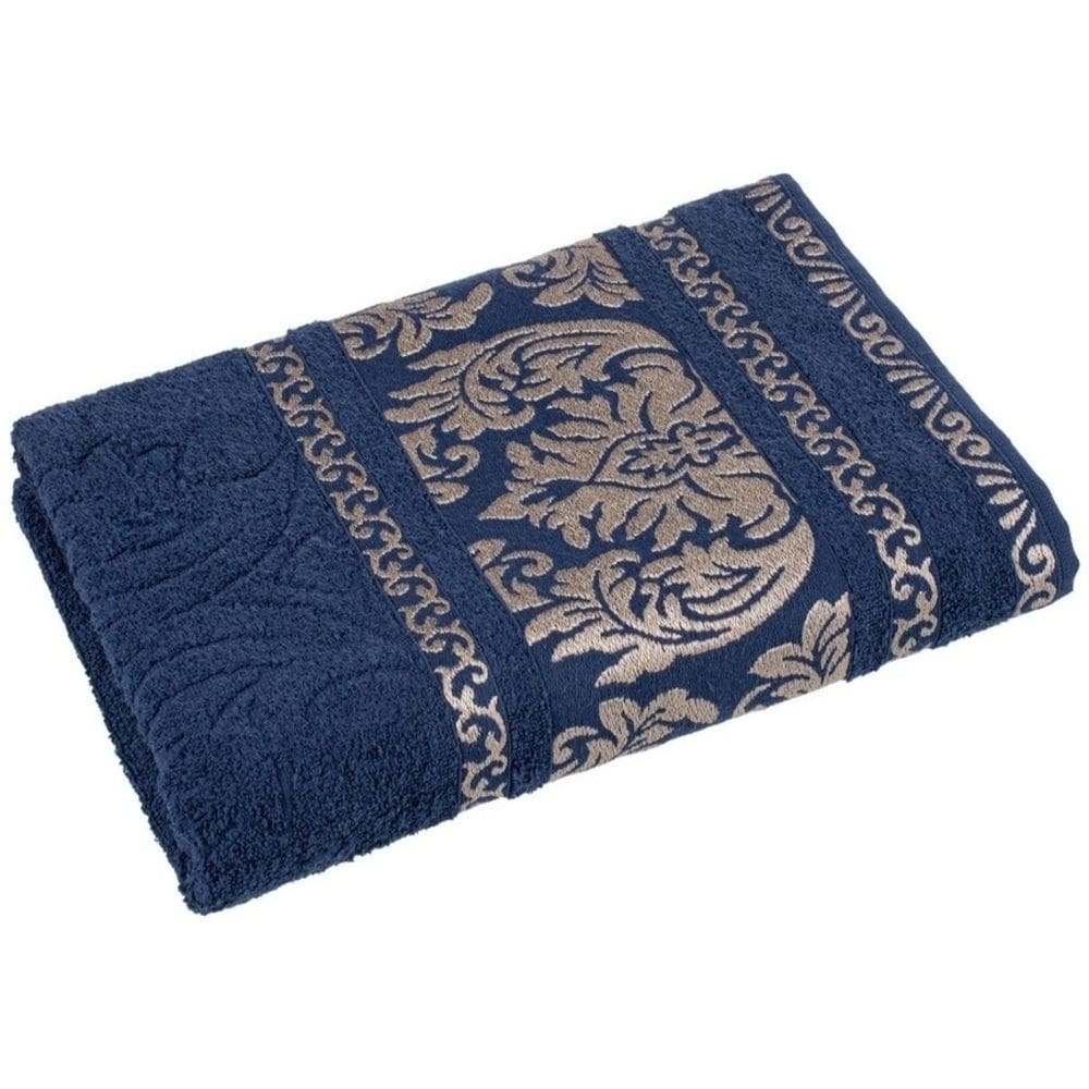 Toalha Banhão Gigante 80x160 cm Ibiza CavHome 450 gr Algodão Jacquard Alta Absorção Azul Marinho