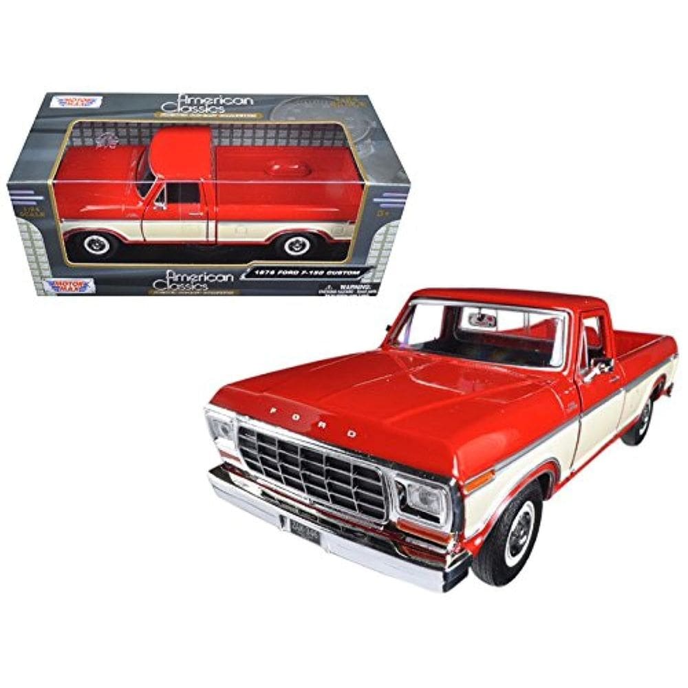 Modelo de carro Motormax 1979 Ford F-150 Picape Escala 1/24