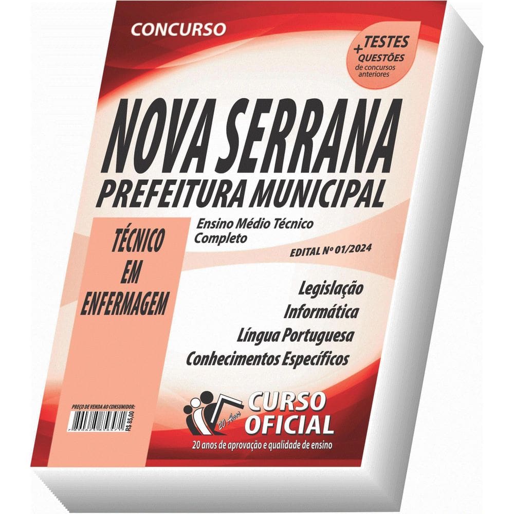 Apostila Nova Serrana - Mg - Técnico Em Enfermagem