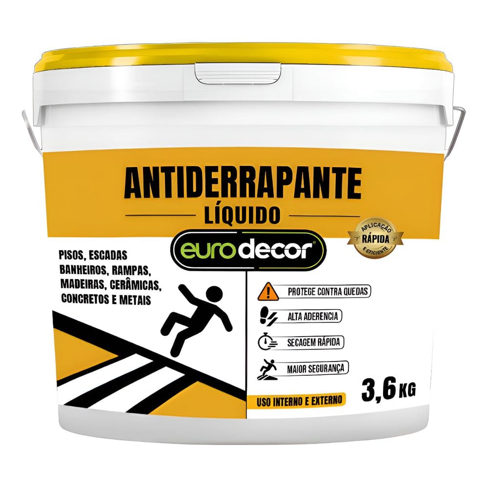 Antiderrapante Líquido Incolor para Pisos Escorregadios 3,6 Kg EURODECOR-04.01.03.0019