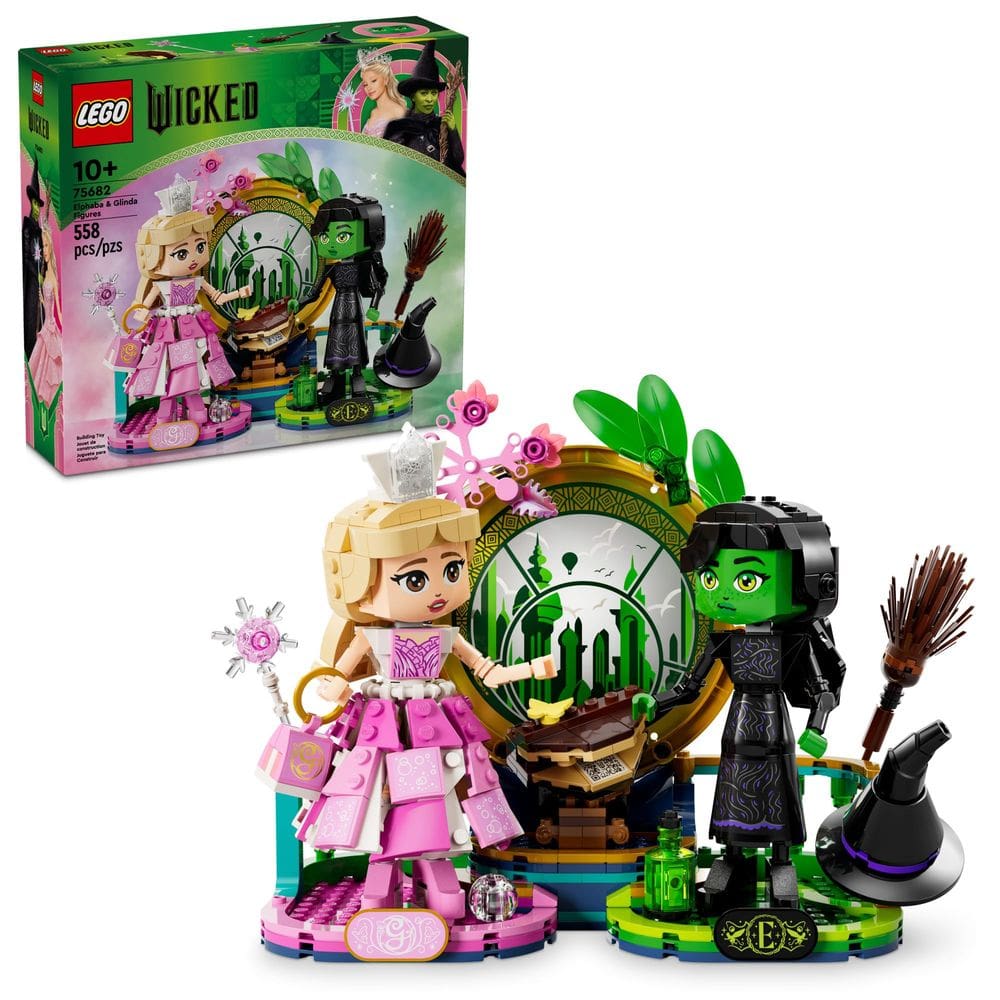 Brinquedo de construção LEGO Wicked Elphaba & Glinda Figures 75682