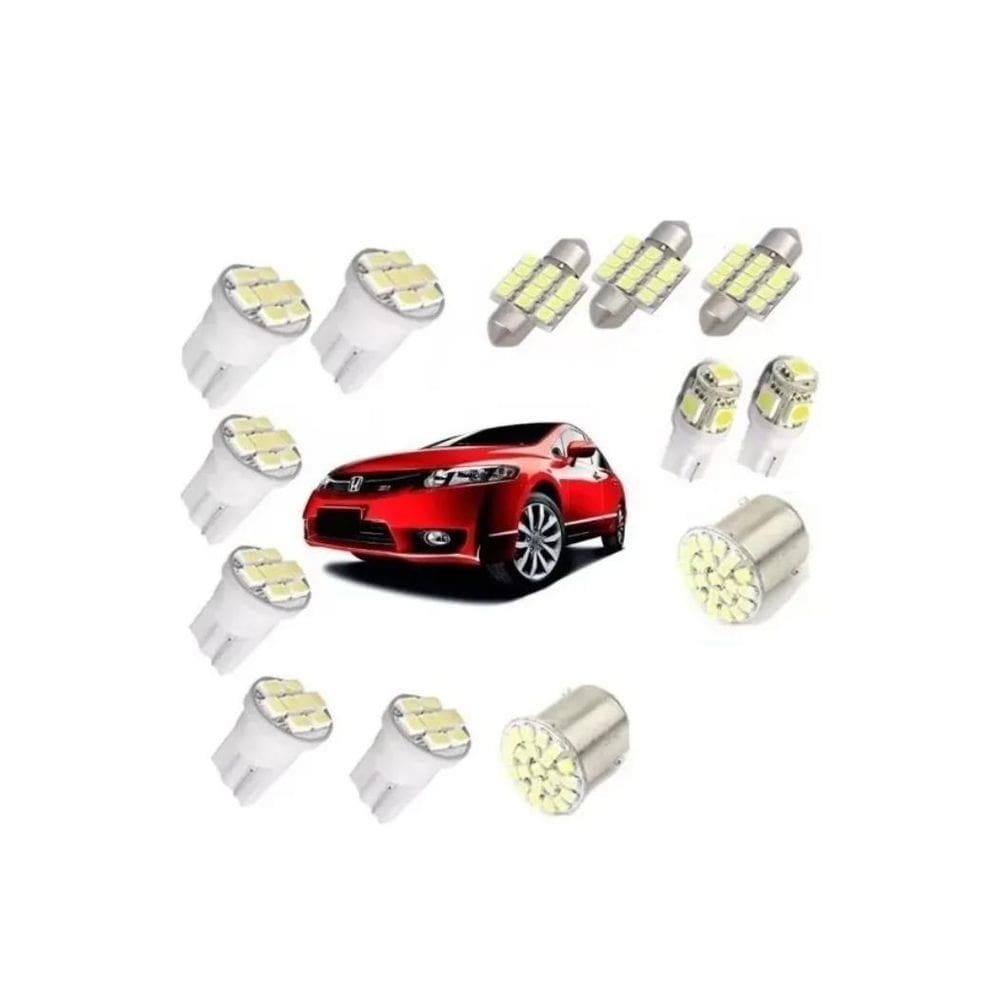 Kit Lâmpadas Led Super Branca Honda New Civic 2007 A 2011