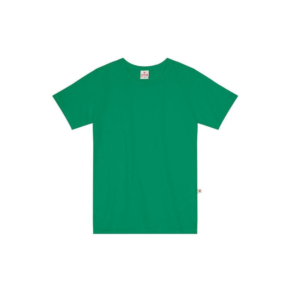Camiseta infantil menino em meia malha Brandili-Verde