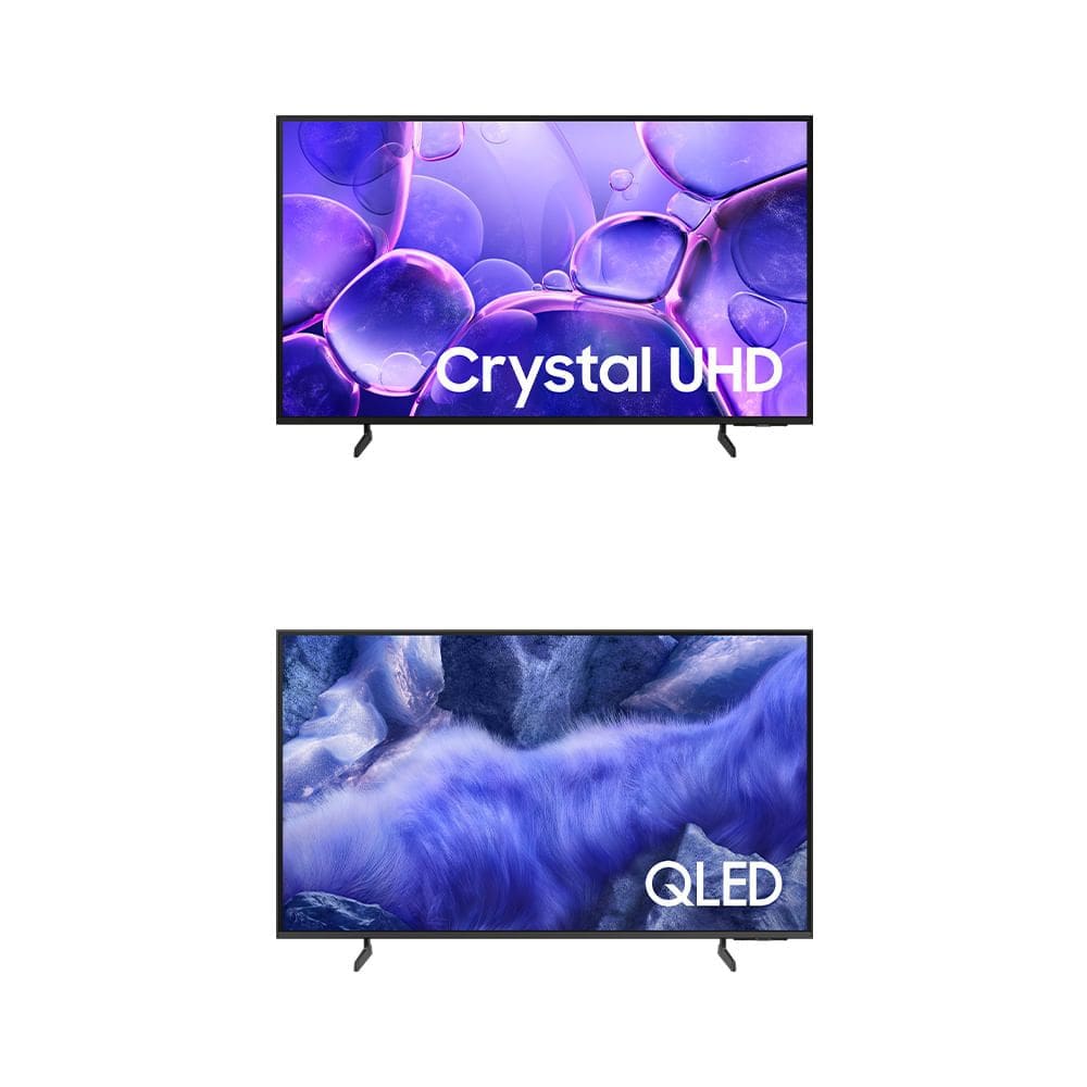 Combo Samsung Smart TV 50” UHD 4K U8100F + Samsung Vision AI TV 43” QLED Ultra 4K QEF1