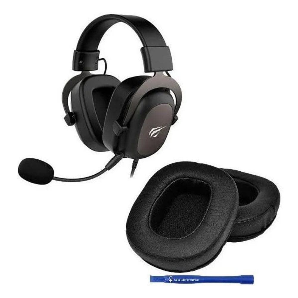 2X Almofada Compatível Headset Zeus H510 Havit H2002D Fallen