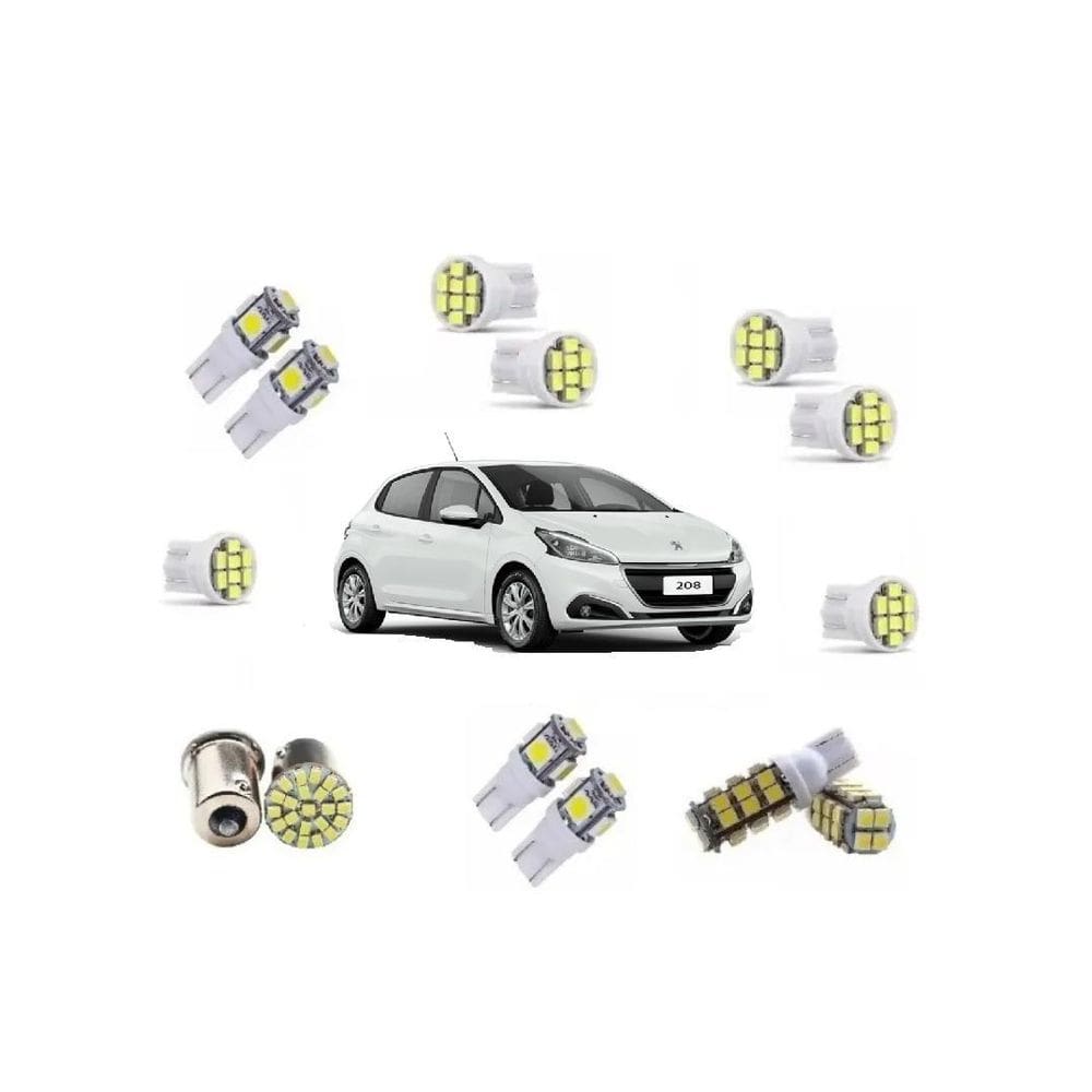 Kit Lâmpadas Led Peugeot 308 Kit Completo