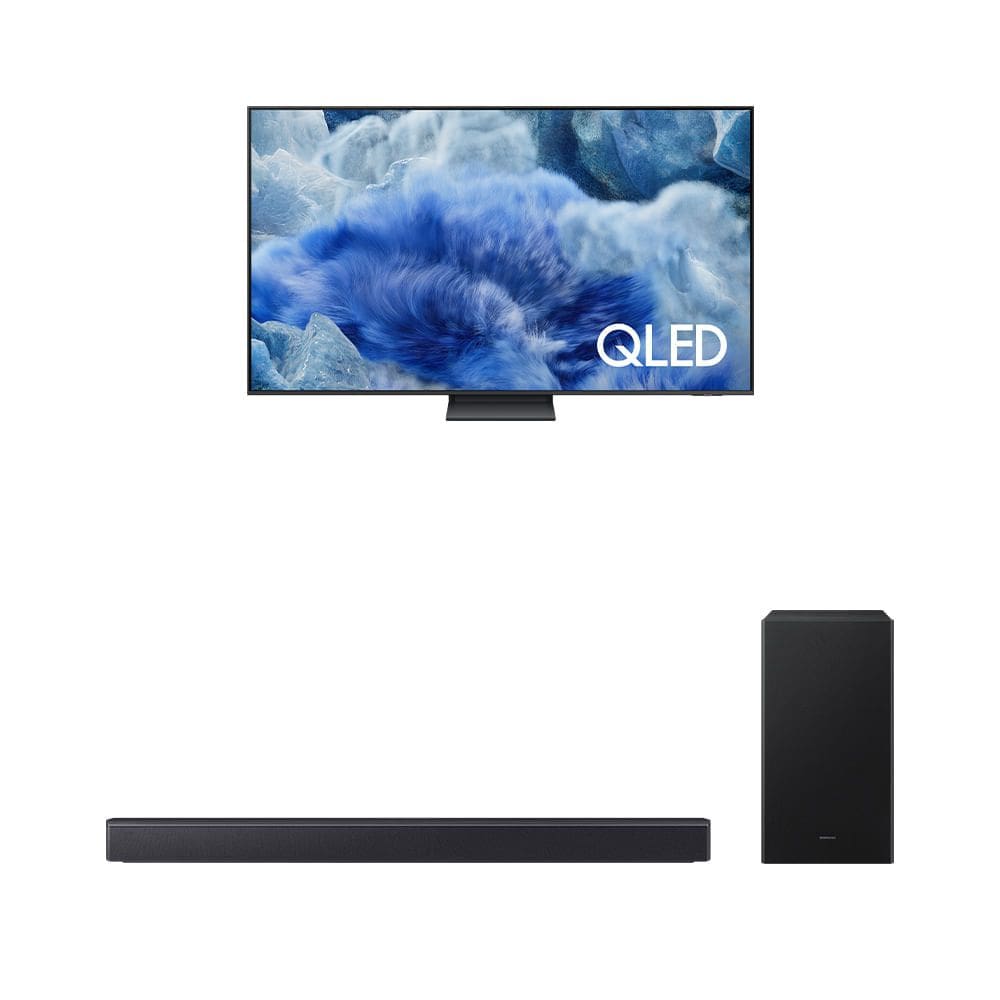 Combo Samsung Vision AI TV 55” QLED Ultra 4K Q8F + Soundbar Samsung HW-B450F