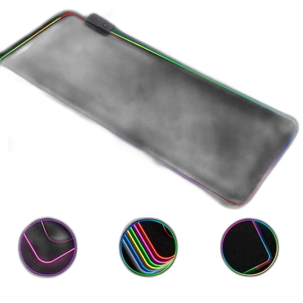 Mousepad Gamer 80X30Cm Led Rgb 7 Cores Antiderrapante