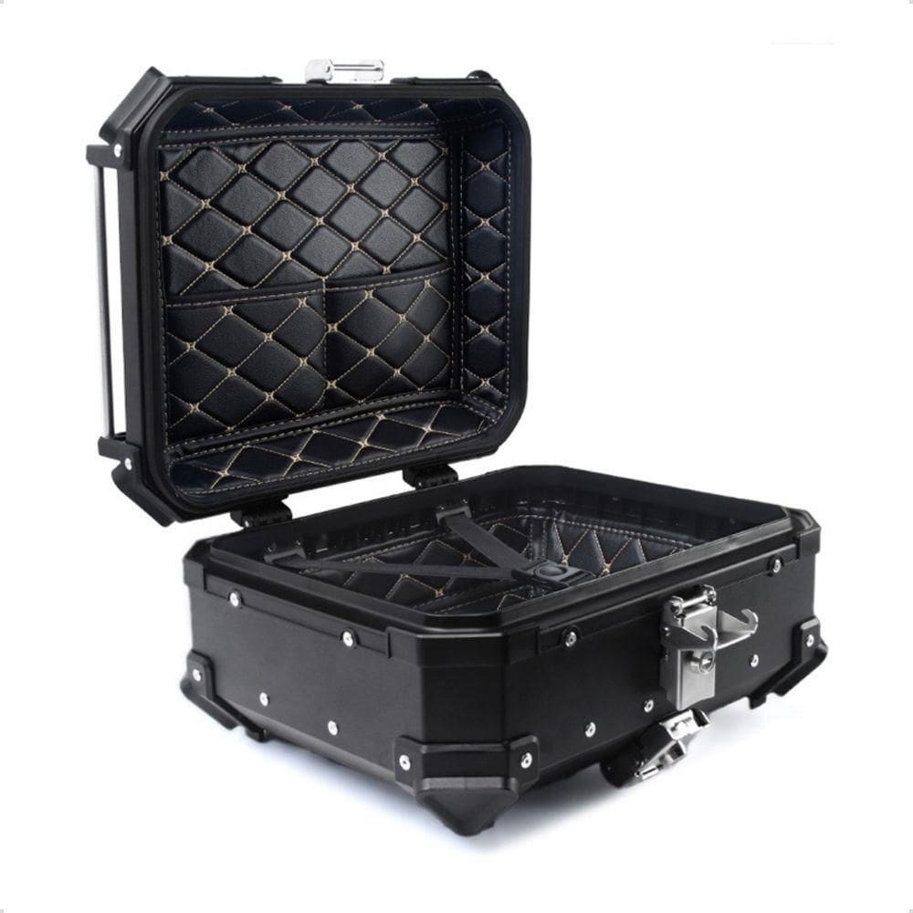 Baú Moto Traseiro 22 Litros Preto Tronos