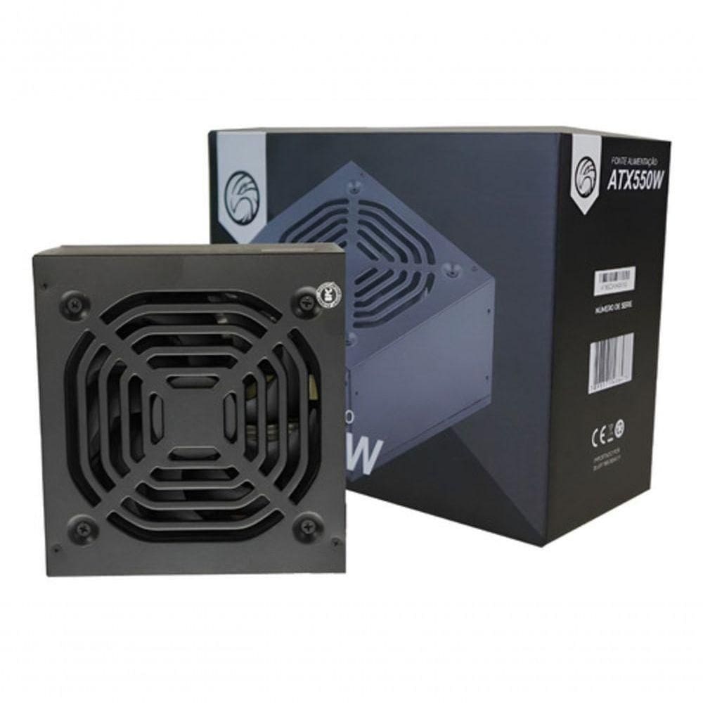 Fonte ATX 550W Brazil PC 24 Pinos Preto