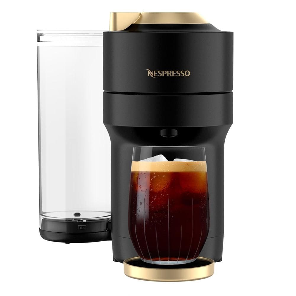 Cafeteira Nespresso Vertuo Pop+ Preta e Dourada para Café Espresso