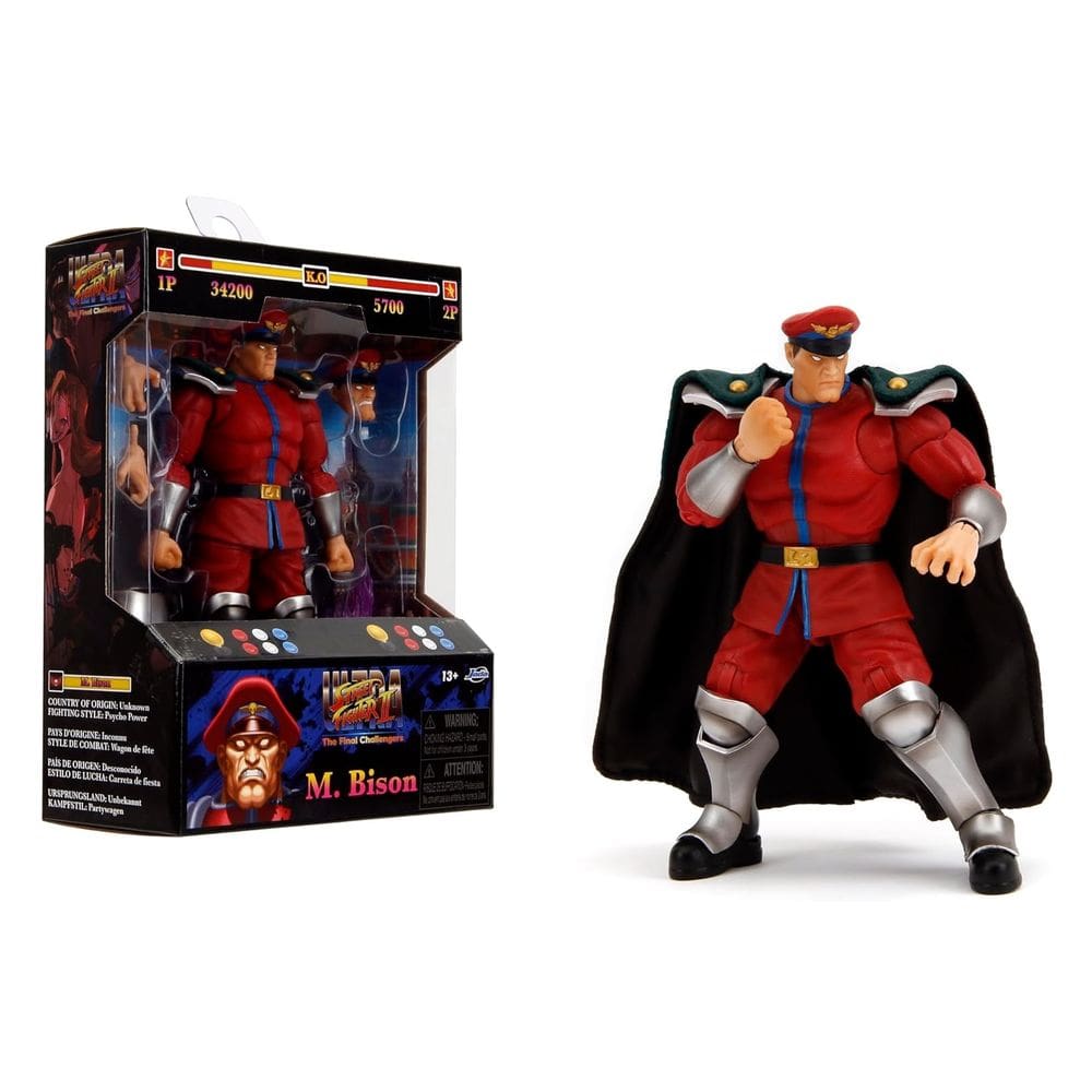 Boneco M. Bison Jada Toys Ultra Street Fighter II
