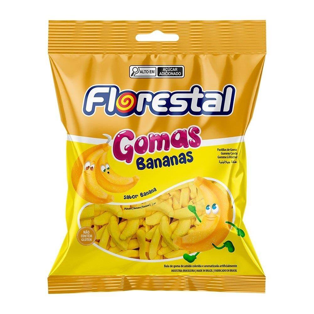 Bala de Goma Florestal Banana 150g