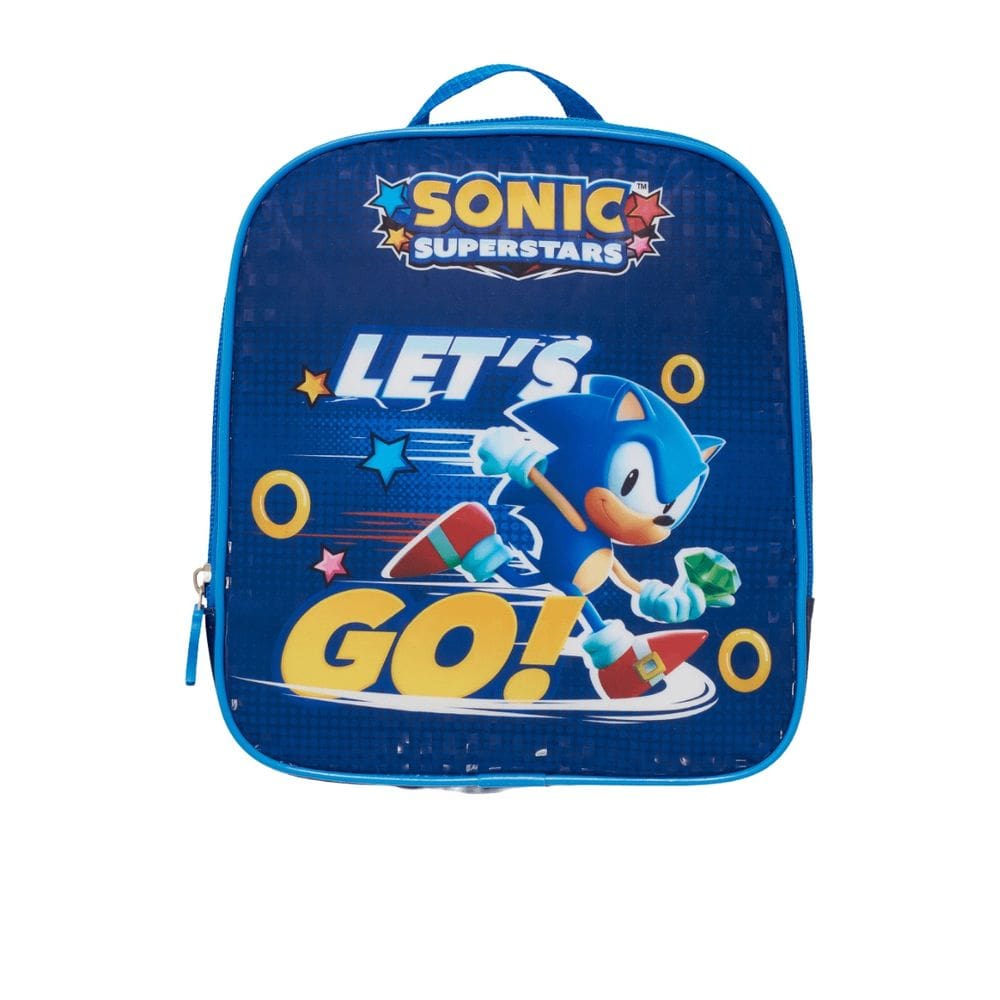 Lancheira Térmica de Costas Sonic Let`s Go Infantil Meninos