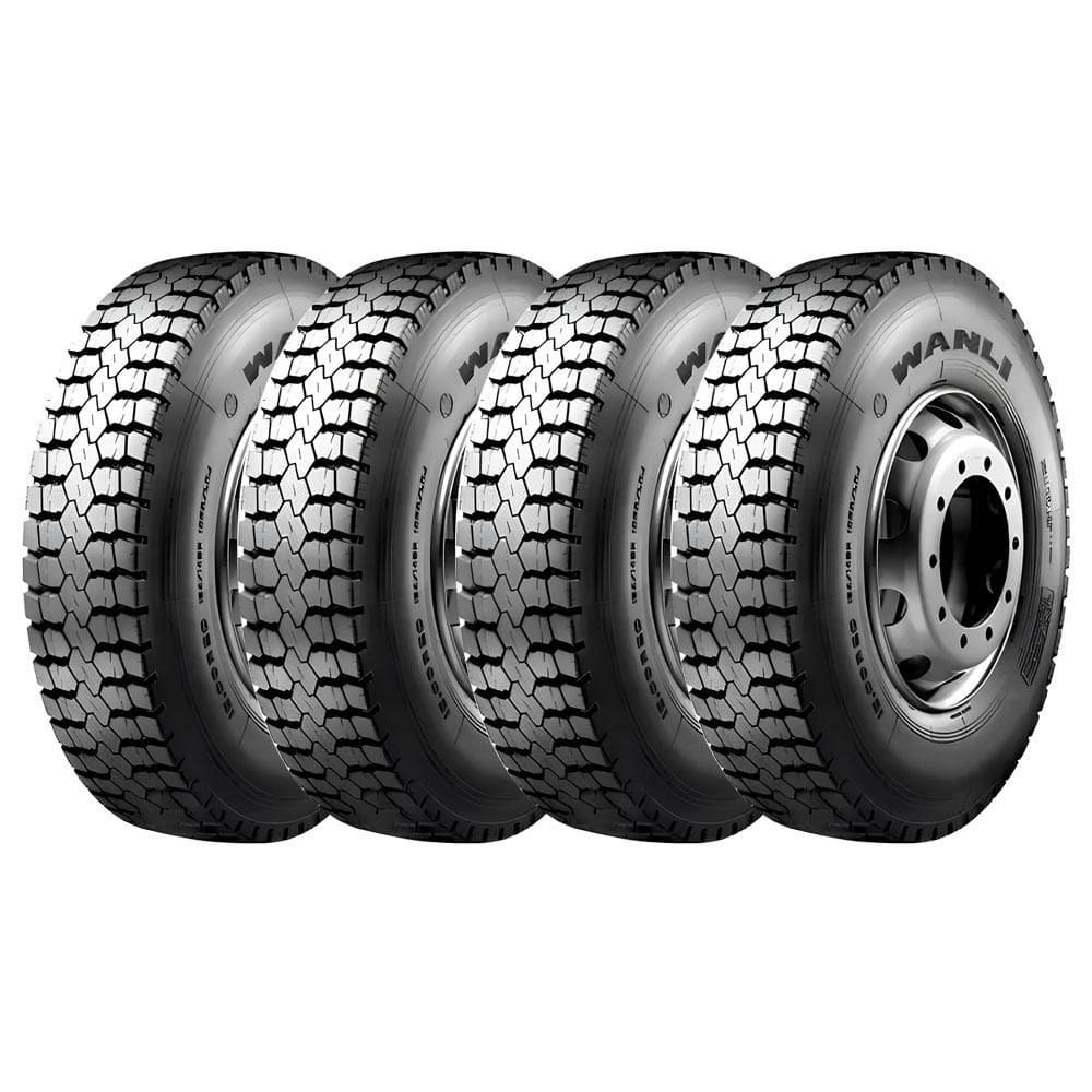 KIT 4 Pneu Wanli SDR01 215/75R17.5 Aro 17.5 135L 16 Lonas