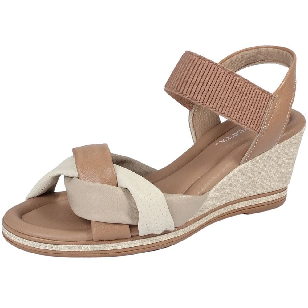 Sandália Feminina Anabela Delicada Conforto Piccadilly