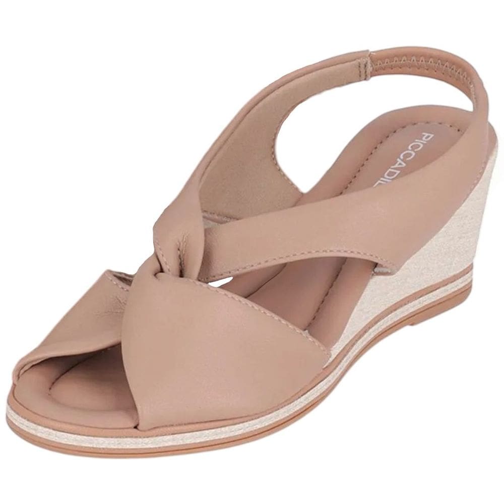 Sandália Feminina Anabela Elegante Conforto Piccadilly