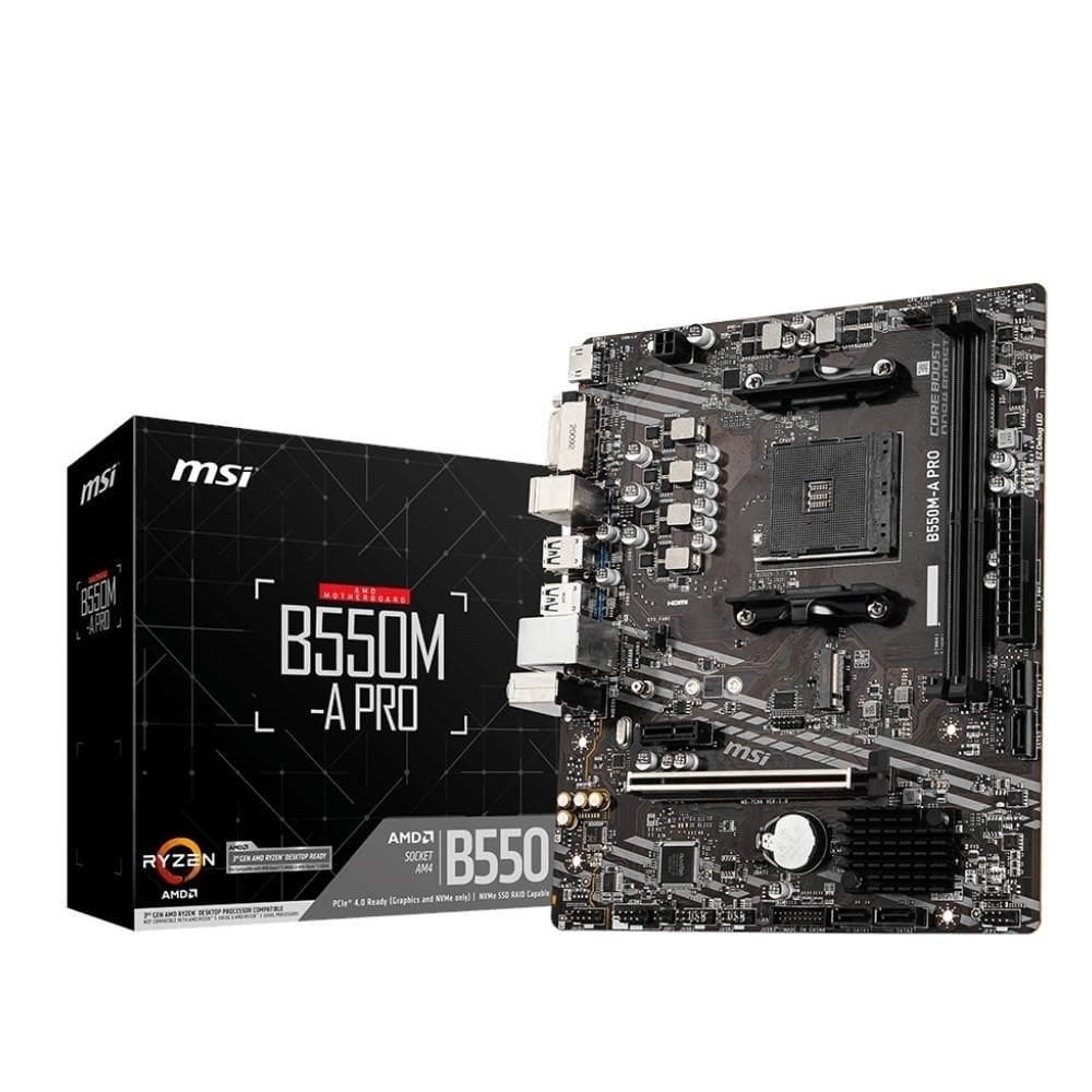 Placa-Mãe AM4 MSI B550M A PRO  MSI