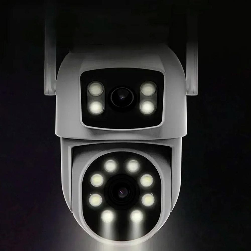 Câmera Dupla Branca Infravermelho Segurança