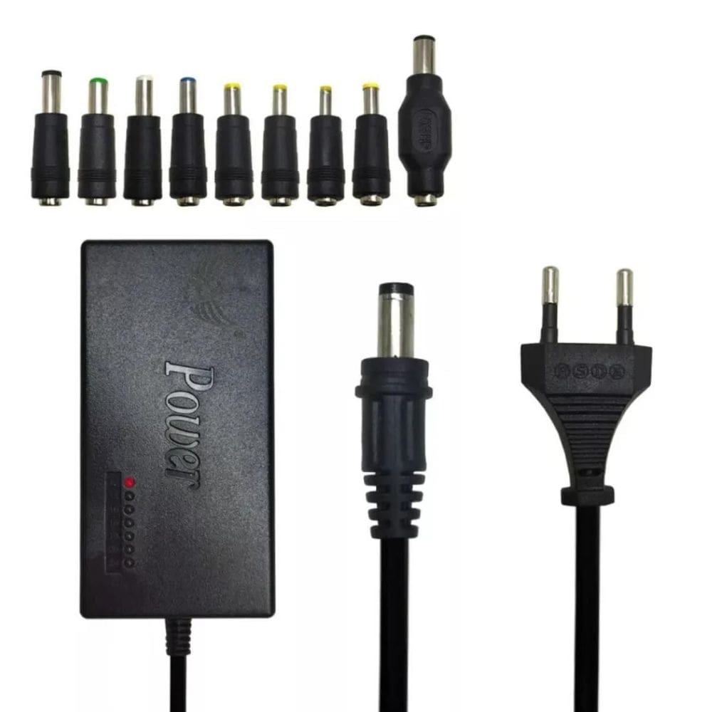 Adaptador Universal 120W Notebook Com 9 Pontas De Conexão