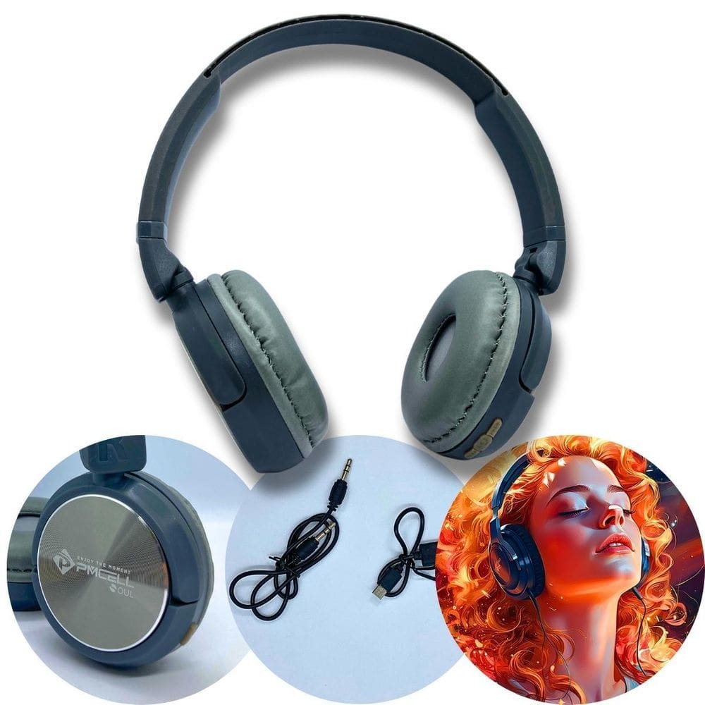 Headphone Bluetooth 5.0 Pmcell - Som De Qualidade Sem Fio
