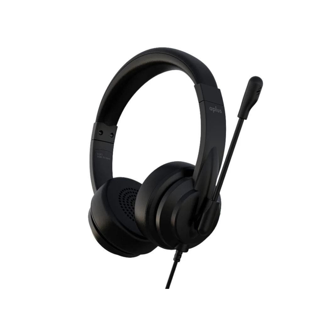 Headset Fone De Ouvido Aplus H373 Driver 40Mm Usb Preto