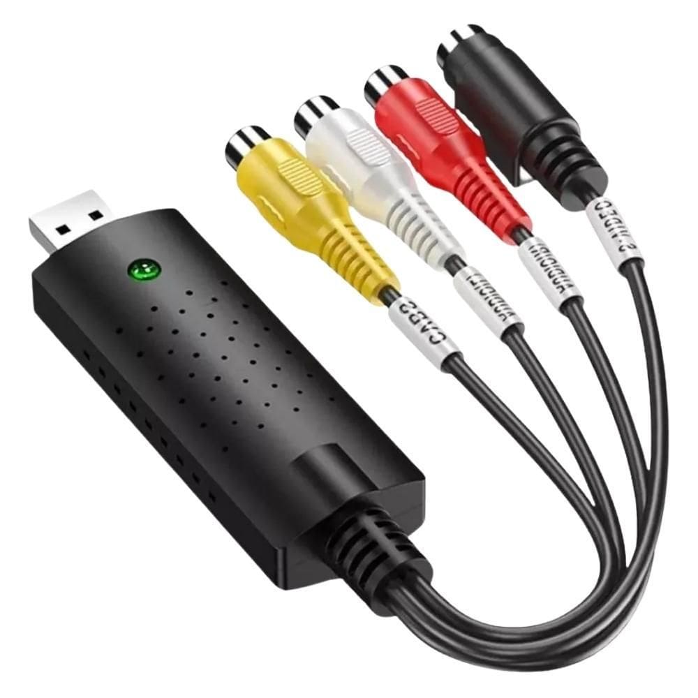 Placa De Captura Fy-707 Usb 2.0 S-Vídeo Rca Dvr Áudio/Vídeo