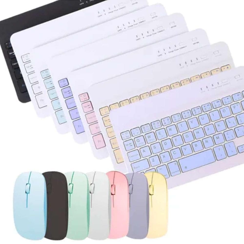 Kit Teclado E Mouse Bluetooth Home Office