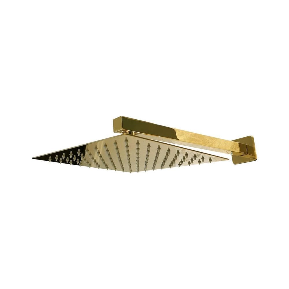 Chuveiro Quadrado Dourado Rcq 03