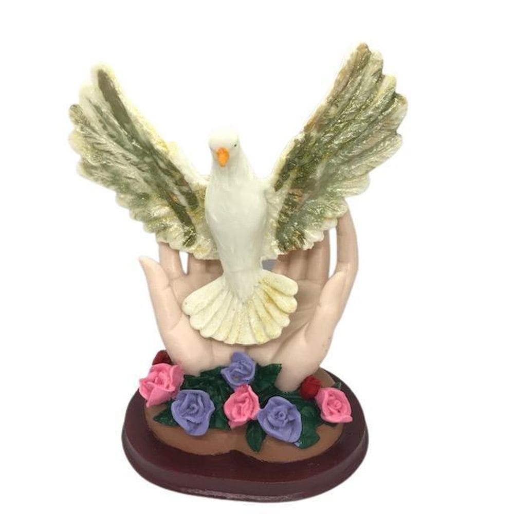 Espírito Santo De Mesa Escultura Em Resina 21 Cm