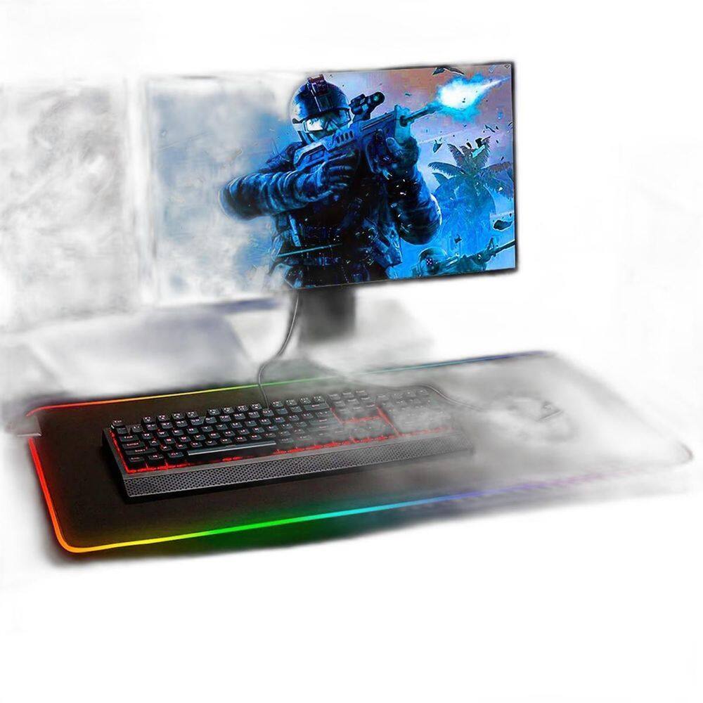 Mouse Pad Gamer Grande 80X30Cm Led Rgb